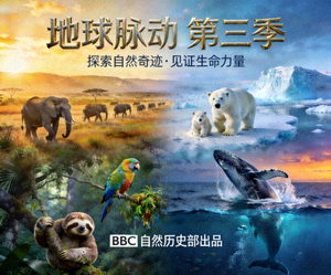 纪录片《地球脉动》第三季海报 - 展示全球野生动物与自然环境的壮丽景象